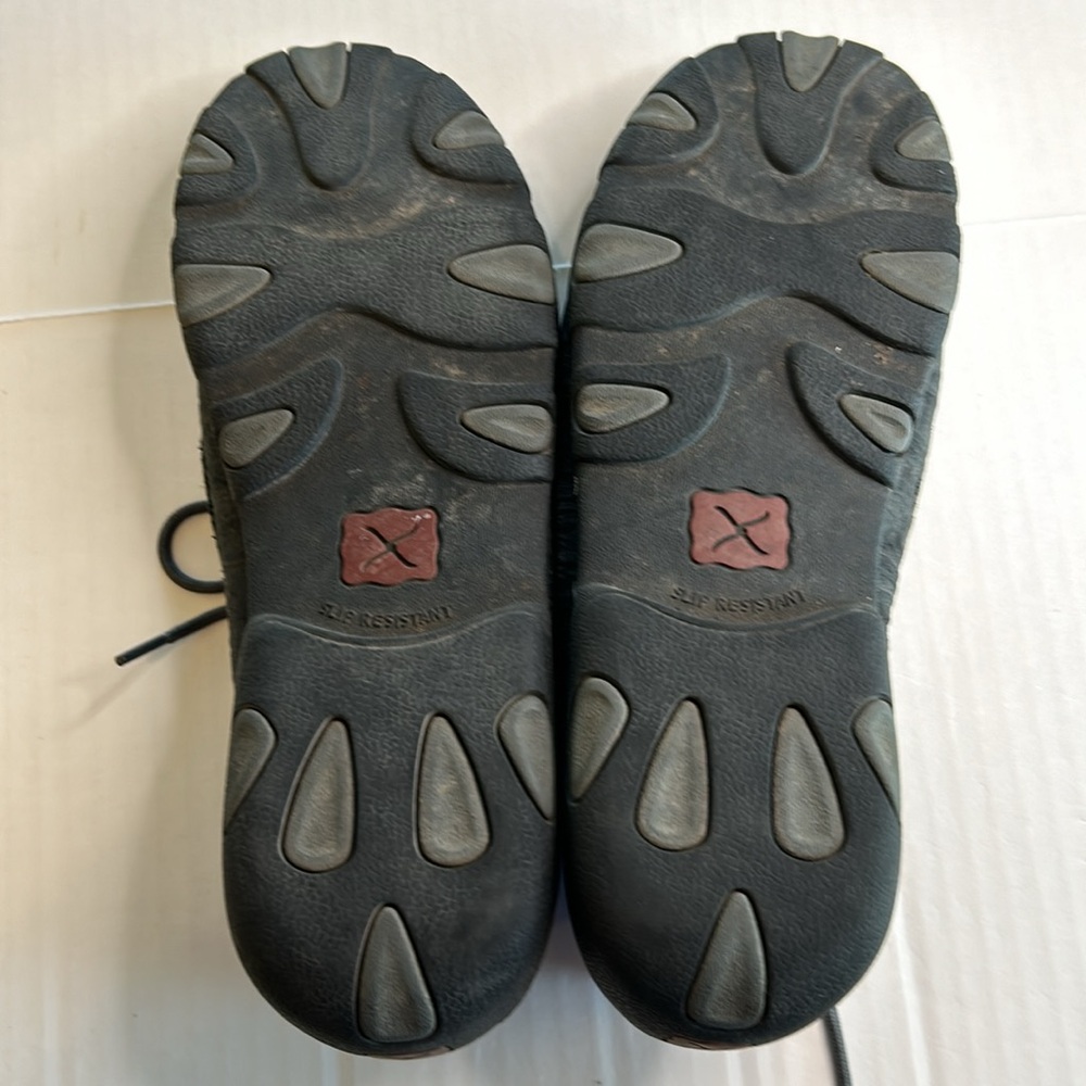 Twisted X Womens Charcoal Distressed Leather Driving Moc WDM0102. Size 10 - Picture 10 of 13